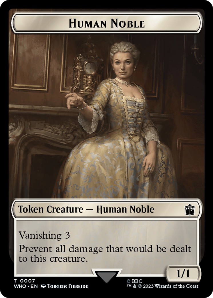 Human Noble // Clue (0022) Double-Sided Token [Doctor Who Tokens] | Lots Moore NSW