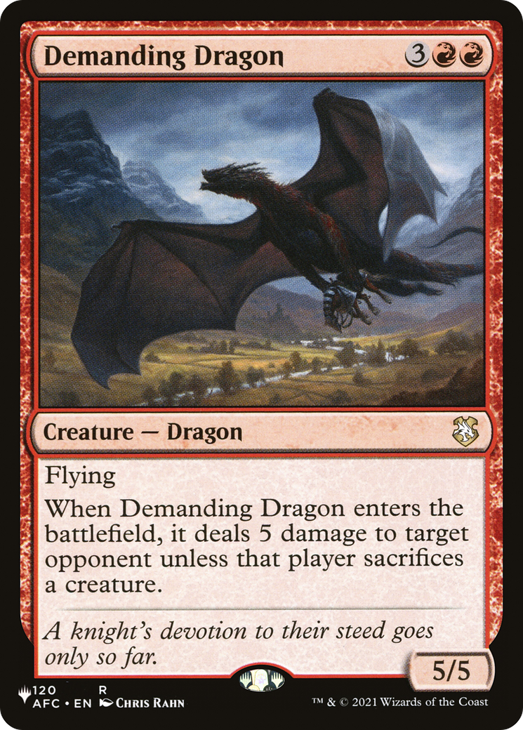 Demanding Dragon [The List] | Lots Moore NSW