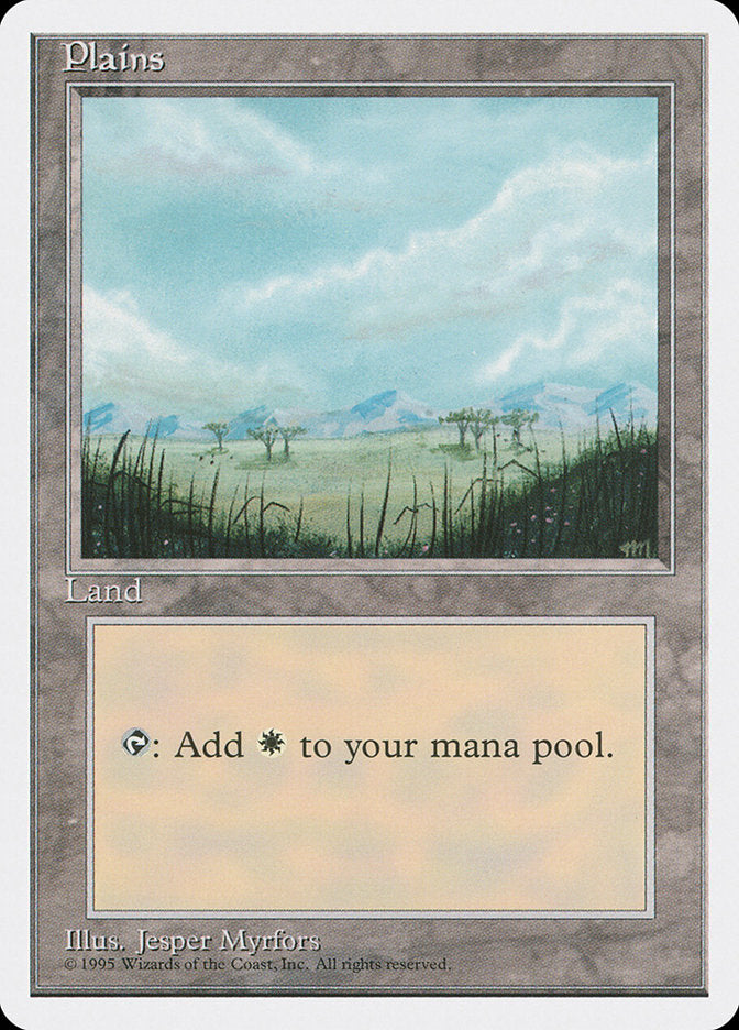 Plains (Trees on Plain / Signature on Right) [Fourth Edition] | Lots Moore NSW
