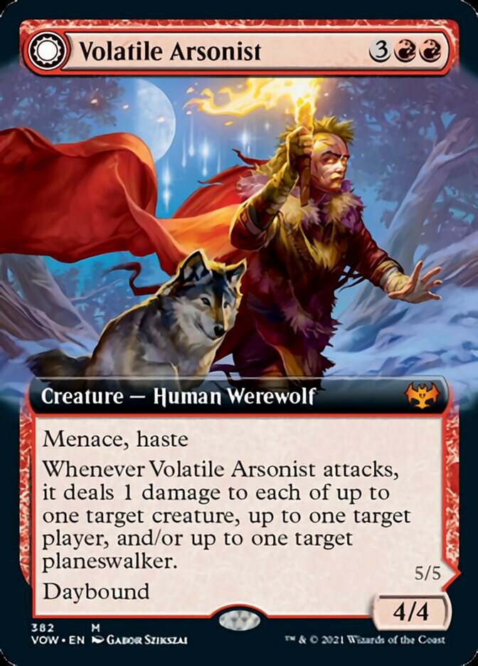 Volatile Arsonist // Dire-Strain Anarchist (Extended Art) [Innistrad: Crimson Vow] | Lots Moore NSW