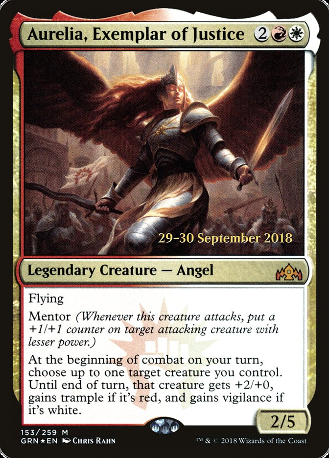 Aurelia, Exemplar of Justice [Guilds of Ravnica Prerelease Promos] | Lots Moore NSW