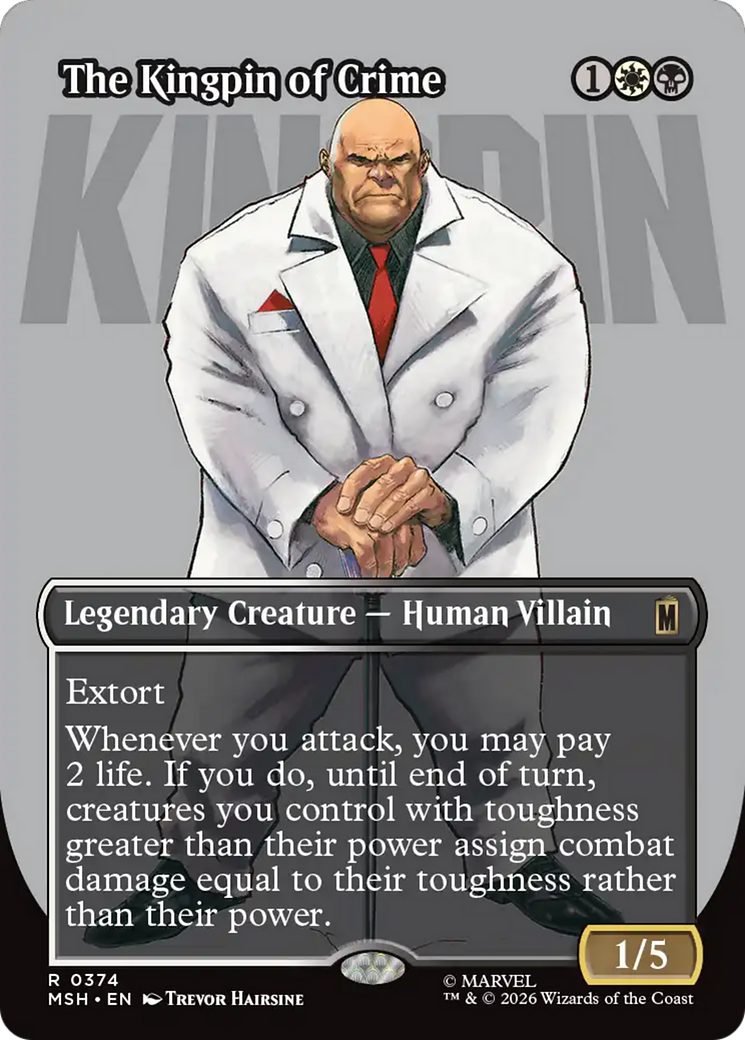 The Kingpin of Crime (Borderless) (0374) [Marvel Super Heroes] | Lots Moore NSW