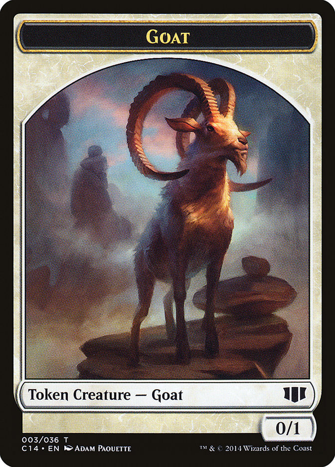 Goblin // Goat Double-Sided Token [Commander 2014 Tokens] | Lots Moore NSW