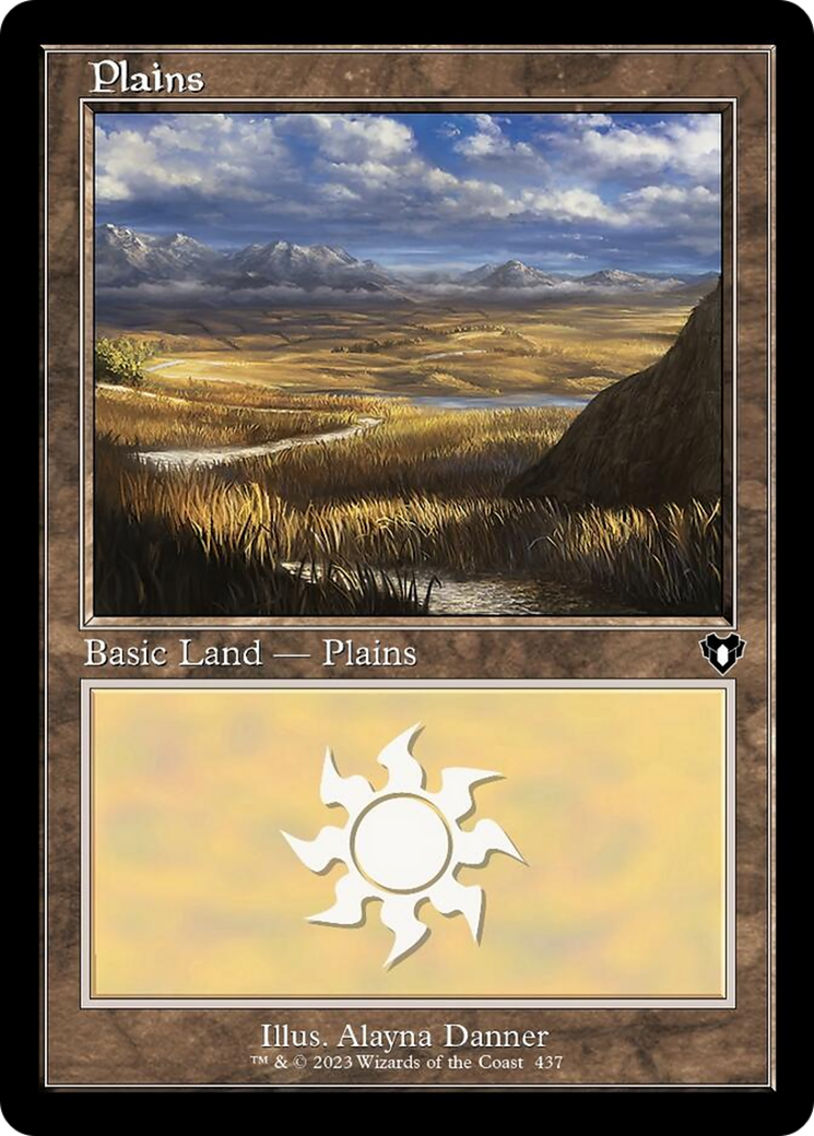 Plains (437) (Retro) [Commander Masters] | Lots Moore NSW