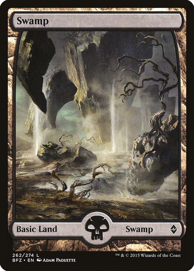 Swamp (262) (Full Art) [Battle for Zendikar] | Lots Moore NSW