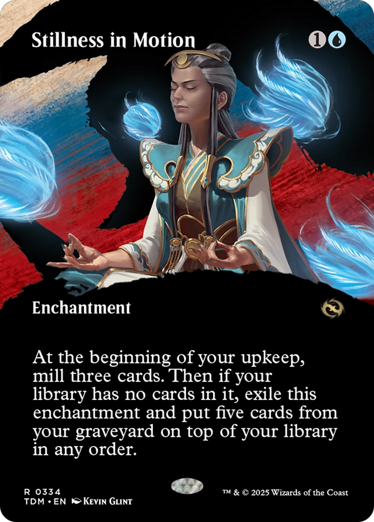 Stillness in Motion (Borderless) [Tarkir: Dragonstorm] | Lots Moore NSW