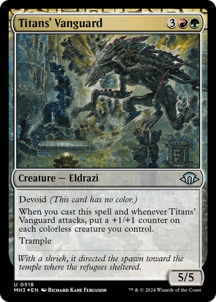 Titans' Vanguard (Ripple Foil) [Modern Horizons 3] | Lots Moore NSW