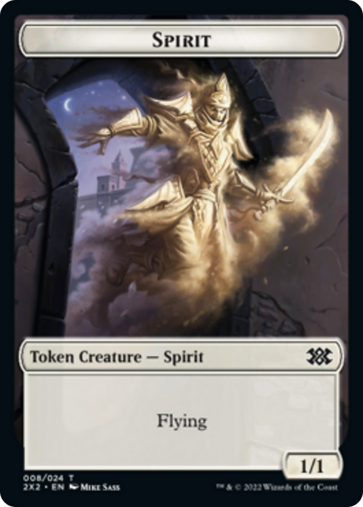 Bear // Spirit (008) Double-Sided Token [Double Masters 2022 Tokens] | Lots Moore NSW