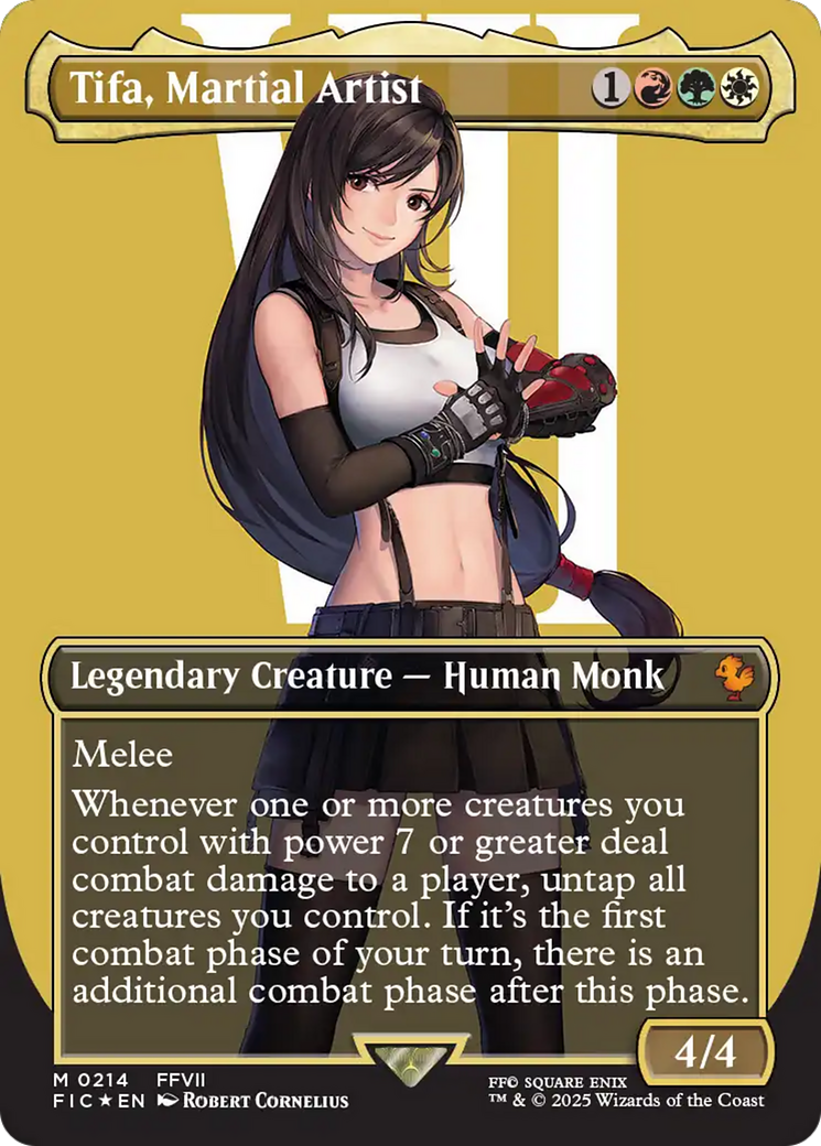 Tifa, Martial Artist (Borderless) (Surge Foil) [FINAL FANTASY Commander] | Lots Moore NSW