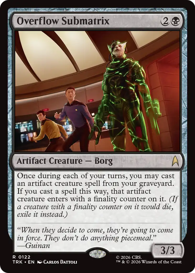Overflow Submatrix [Star Trek] | Lots Moore NSW