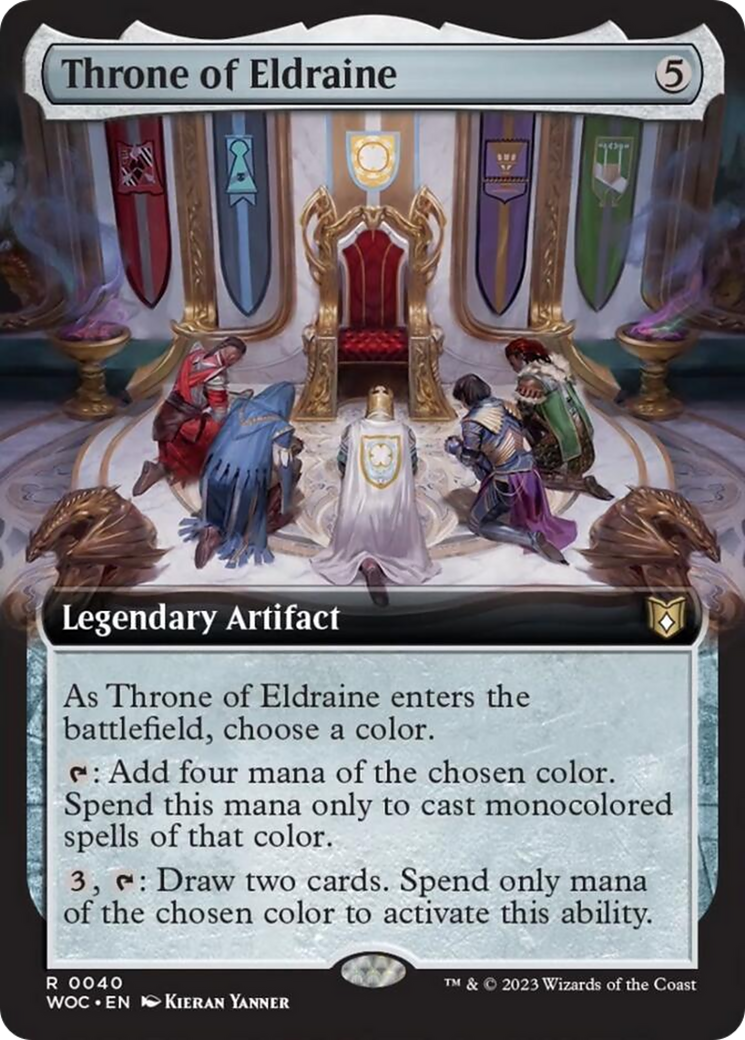 Throne of Eldraine (Extended Art) [Wilds of Eldraine Commander] | Lots Moore NSW