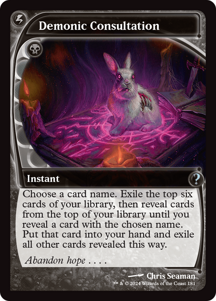 Demonic Consultation (Future Sight) [Mystery Booster 2] | Lots Moore NSW
