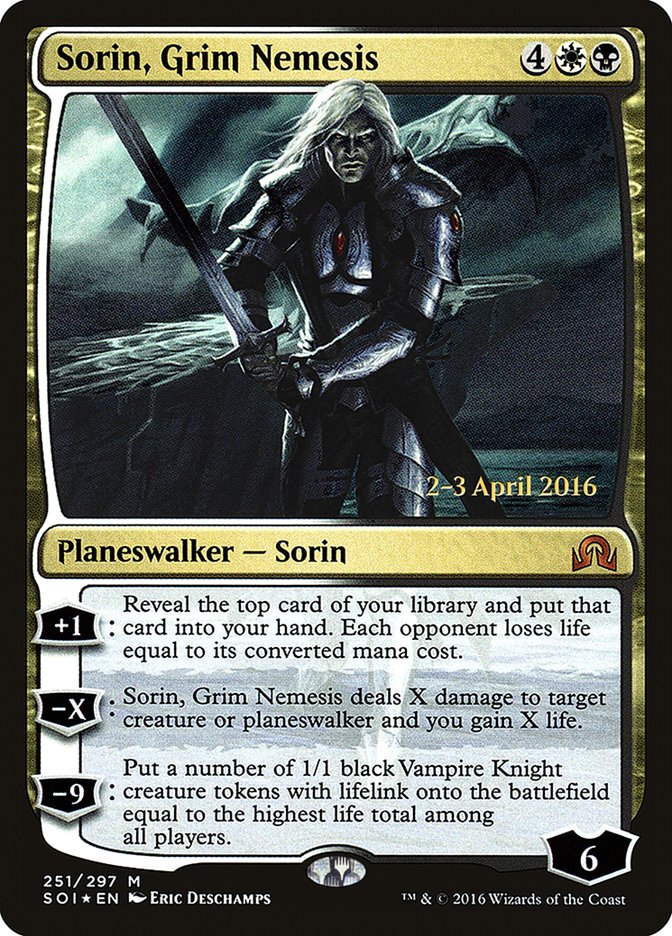 Sorin, Grim Nemesis [Shadows over Innistrad Prerelease Promos] | Lots Moore NSW