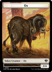 Phyrexian Golem // Ox Double-Sided Token [Commander Masters Tokens] | Lots Moore NSW