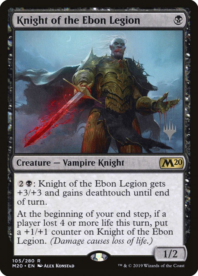 Knight of the Ebon Legion (Promo Pack) [Core Set 2020 Promos] | Lots Moore NSW