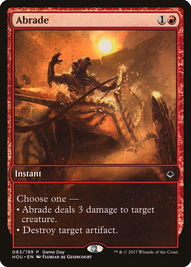 Abrade (Game Day) [Hour of Devastation Promos] | Lots Moore NSW