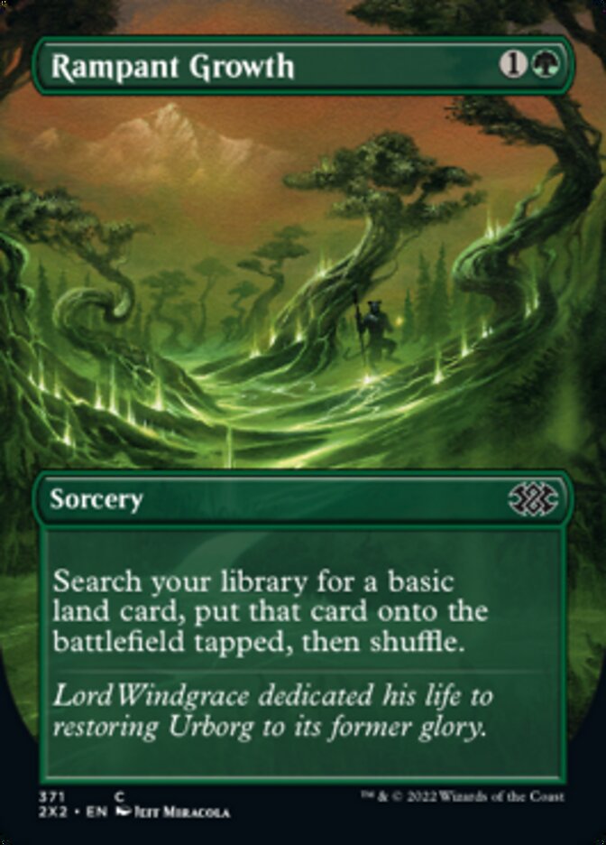 Rampant Growth (Borderless Alternate Art) [Double Masters 2022] | Lots Moore NSW