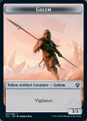 Golem (027) // Thopter Double-Sided Token [Commander 2021 Tokens] | Lots Moore NSW