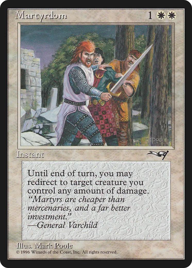 Martyrdom (Sword Drawn) [Alliances] Magic: The Gathering | Lots Moore NSW