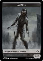 Insect (0043) (Ripple Foil) // Zombie Double-Sided Token [Modern Horizons 3 Tokens] | Lots Moore NSW