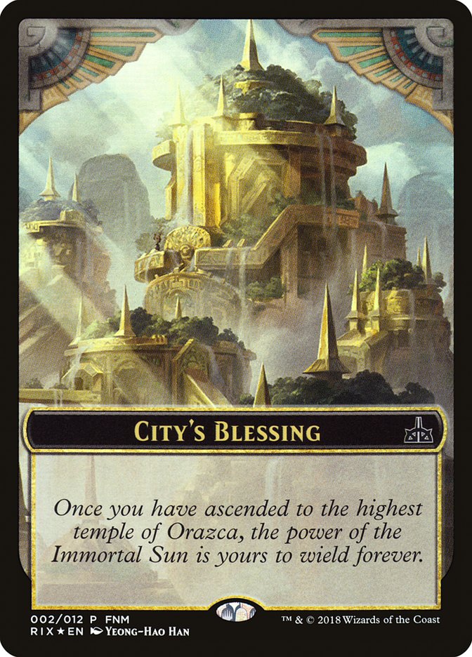 City's Blessing // Elemental Double-Sided Token [Friday Night Magic 2018] | Lots Moore NSW