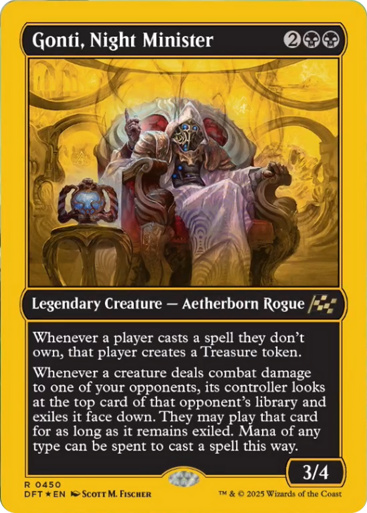 Gonti, Night Minister (First-Place Foil) [Aetherdrift] | Lots Moore NSW