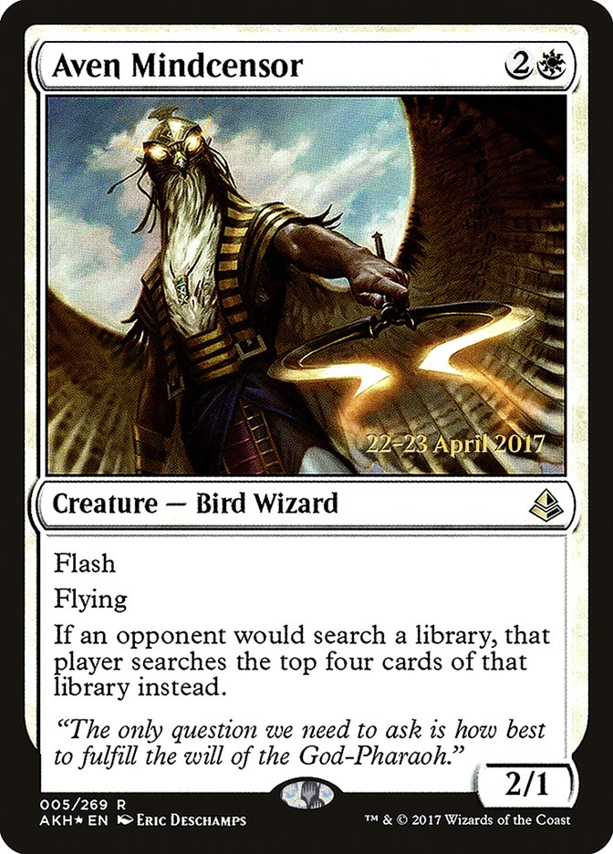 Aven Mindcensor [Amonkhet Prerelease Promos] | Lots Moore NSW