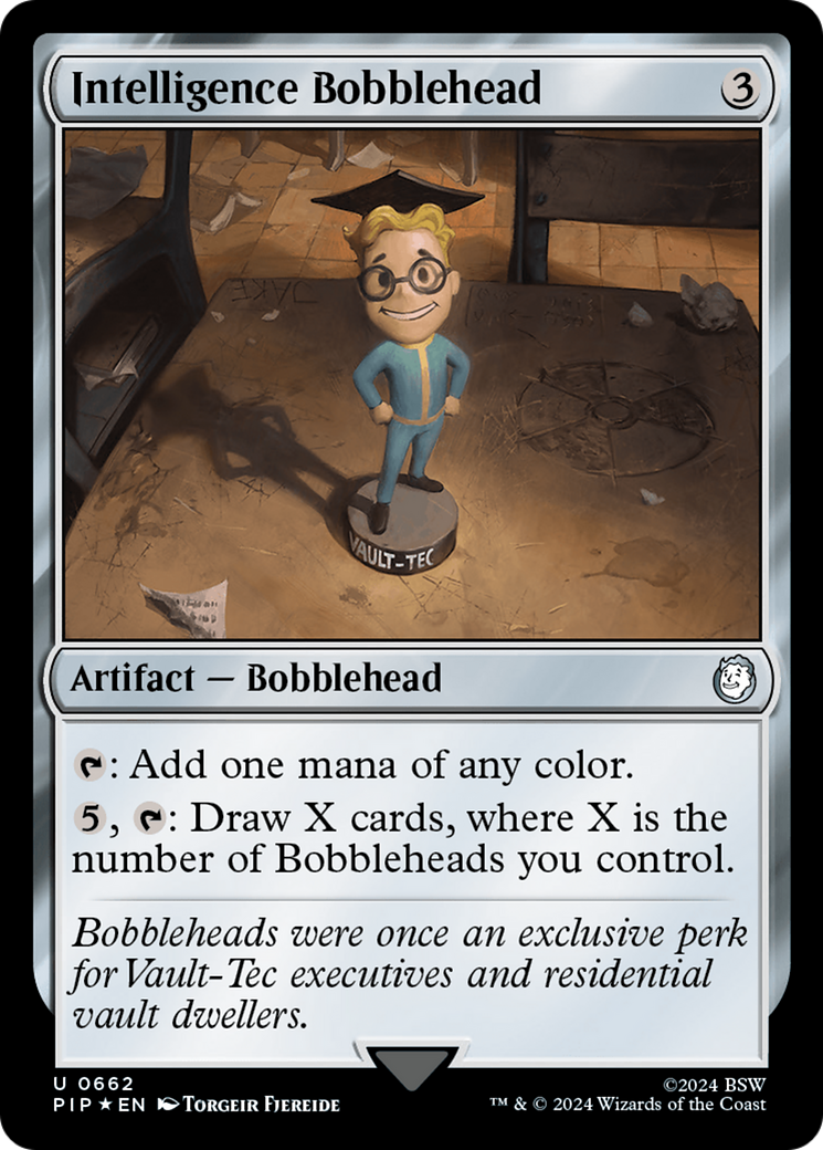 Intelligence Bobblehead (Surge Foil) [Fallout] | Lots Moore NSW