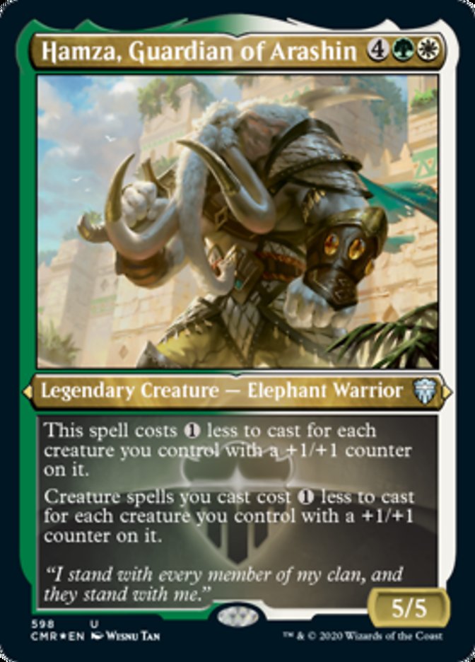 Hamza, Guardian of Arashin (Etched) [Commander Legends] | Lots Moore NSW
