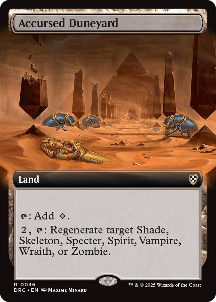 Accursed Duneyard (Extended Art) [Aetherdrift Commander] | Lots Moore NSW