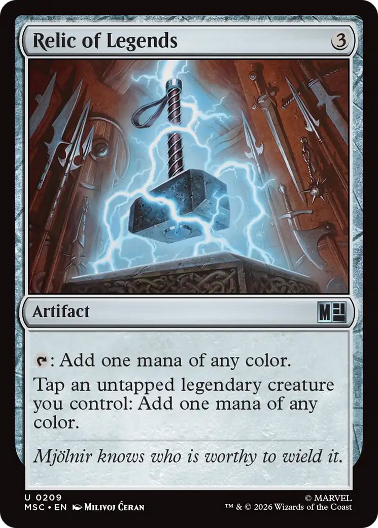 Relic of Legends [Marvel Super Heroes Commander] | Lots Moore NSW
