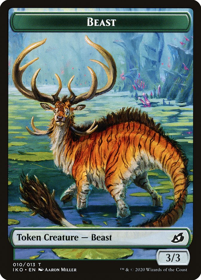 Beast Token [Ikoria: Lair of Behemoths Tokens] | Lots Moore NSW