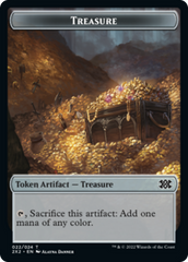 Drake // Treasure Double-Sided Token [Double Masters 2022 Tokens] | Lots Moore NSW