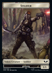 Soldier (003) // Ultramarines Honour Guard Double-Sided Token (Surge Foil) [Warhammer 40,000 Tokens] | Lots Moore NSW
