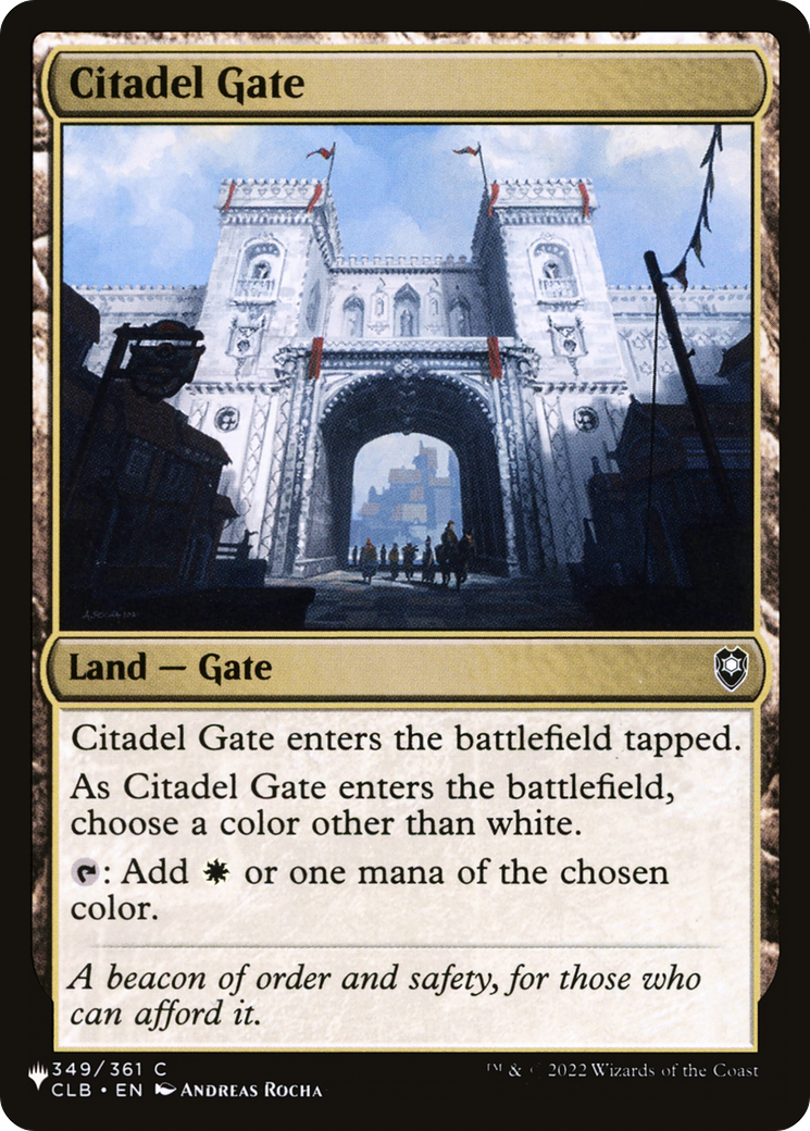 Citadel Gate [The List] | Lots Moore NSW