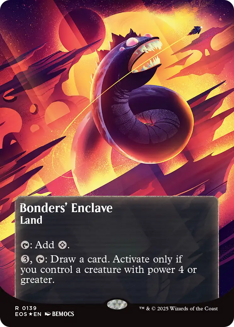 Bonders' Enclave (0136) (Borderless) (Galaxy Foil) [Edge of Eternities: Stellar Sights] | Lots Moore NSW