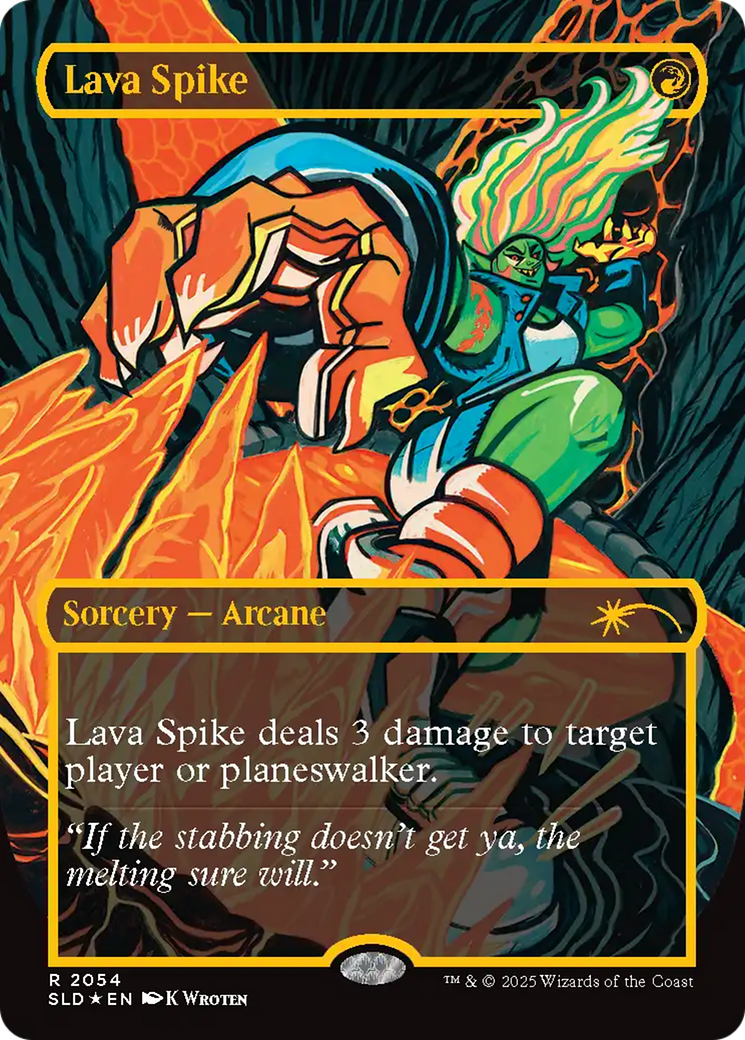 Lava Spike (2054) (Raised Foil) [Secret Lair Drop Series] | Lots Moore NSW
