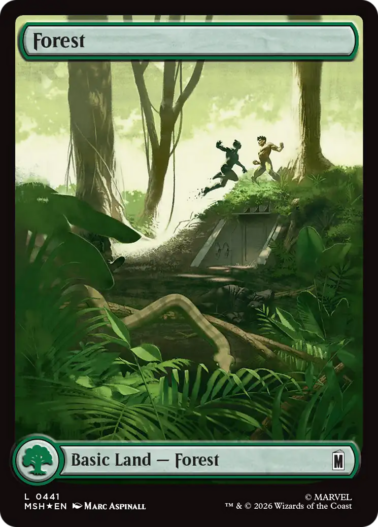 Forest (0441) (Surge Foil) [Marvel Super Heroes] | Lots Moore NSW