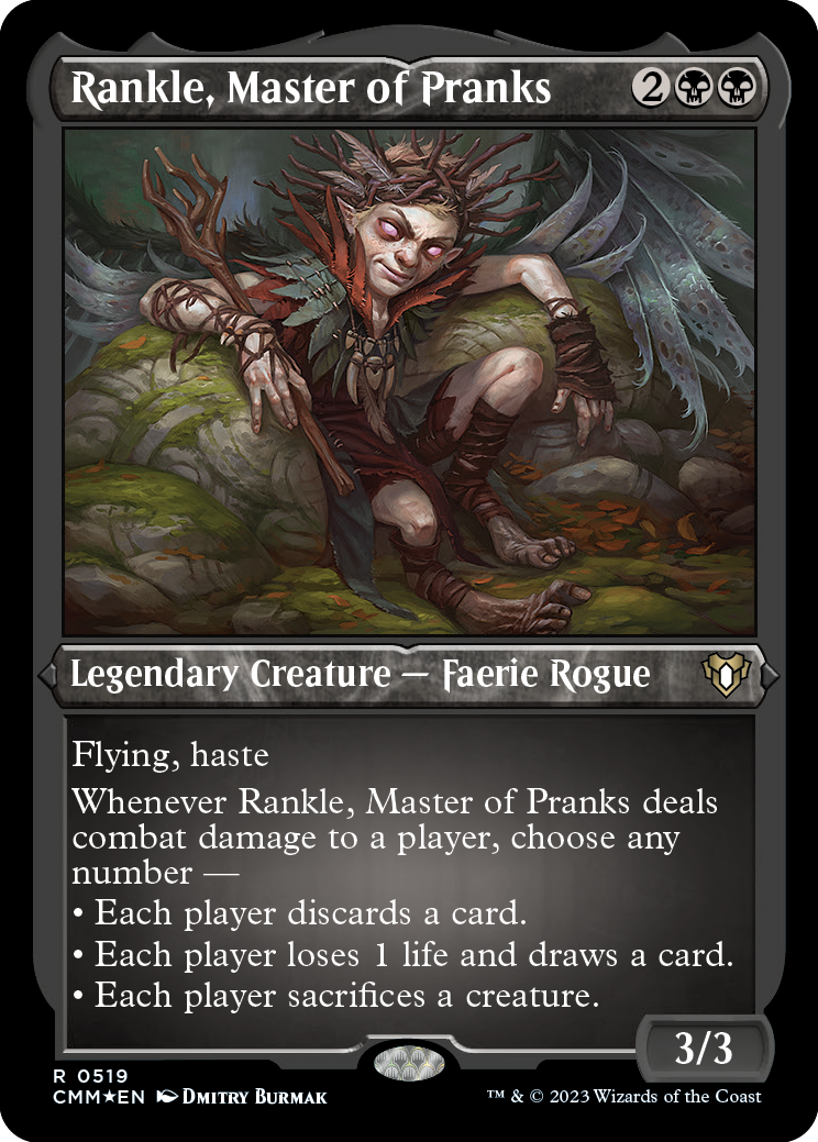 Rankle, Master of Pranks (Foil Etched) [Commander Masters] | Lots Moore NSW