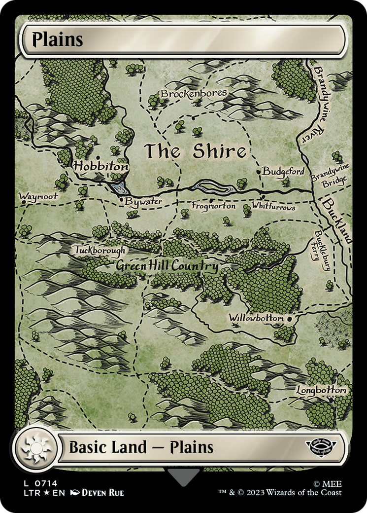 Plains (0714) (Surge Foil) [The Lord of the Rings: Tales of Middle-Earth] | Lots Moore NSW