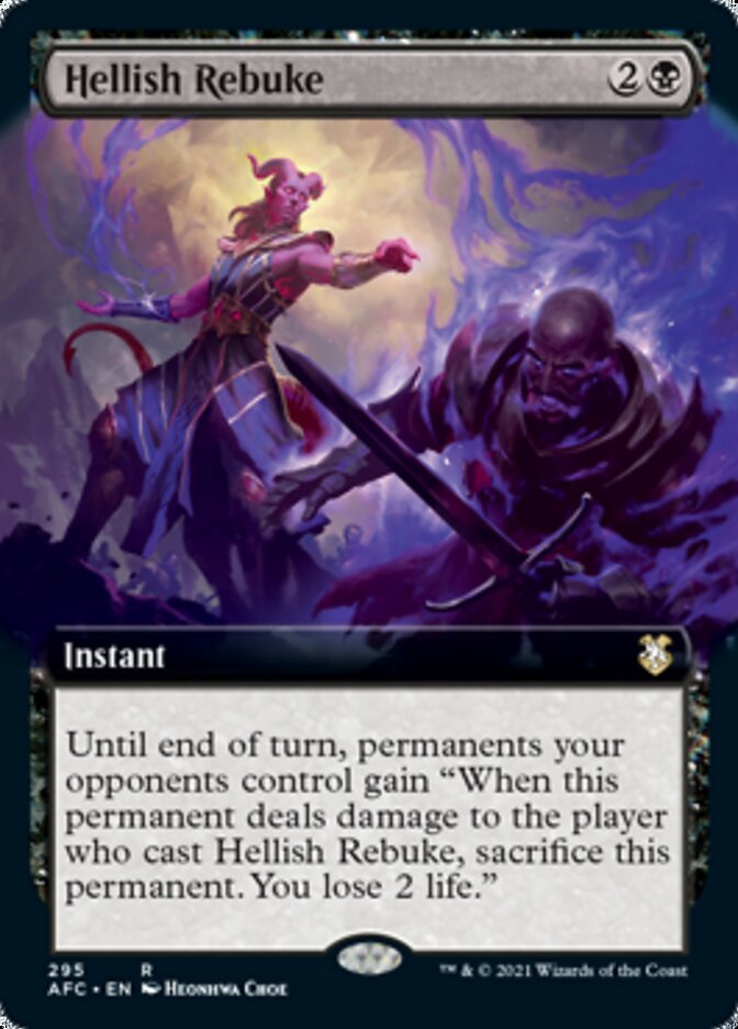 Hellish Rebuke (Extended Art) [Dungeons & Dragons: Adventures in the Forgotten Realms Commander] | Lots Moore NSW
