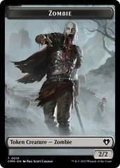 Zombie (0019) // Kor Soldier Double-Sided Token [Commander Masters Tokens] | Lots Moore NSW