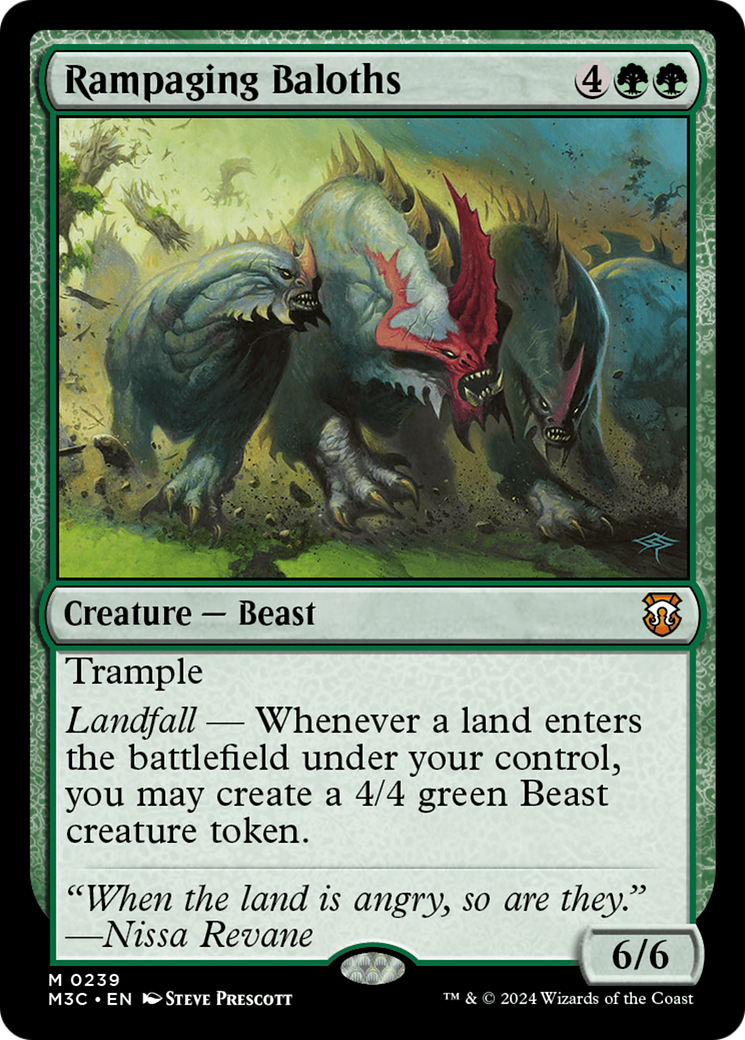 Rampaging Baloths (Ripple Foil) [Modern Horizons 3 Commander] | Lots Moore NSW