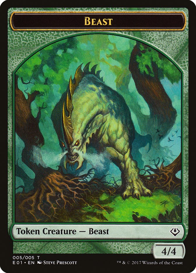 Beast (005) // Soldier Double-Sided Token [Archenemy: Nicol Bolas Tokens] | Lots Moore NSW