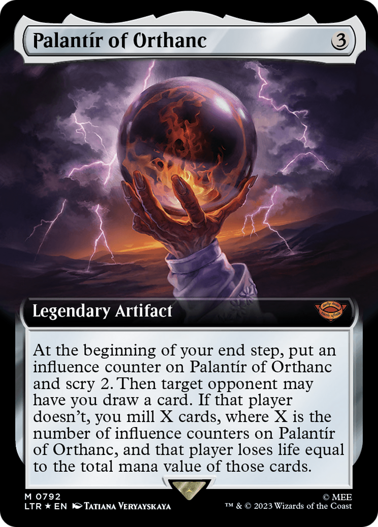 Palantir of Orthanc (Extended Art) (Surge Foil) [The Lord of the Rings: Tales of Middle-Earth] | Lots Moore NSW