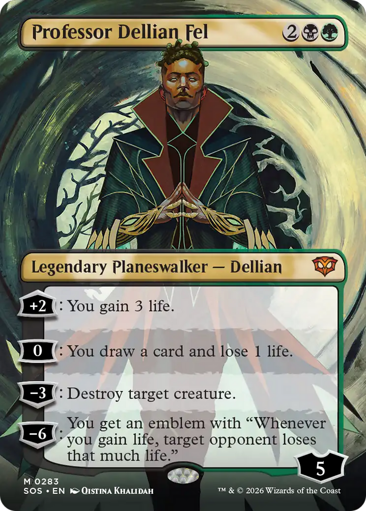 Professor Dellian Fel (Borderless) [Secrets of Strixhaven] | Lots Moore NSW