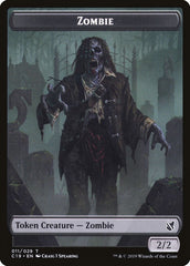 Zombie (010) // Zombie (011) Double-Sided Token [Commander 2019 Tokens] | Lots Moore NSW