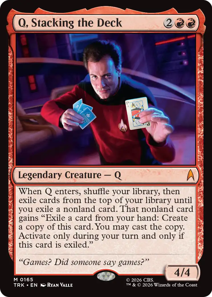 Q, Stacking the Deck [Star Trek] | Lots Moore NSW
