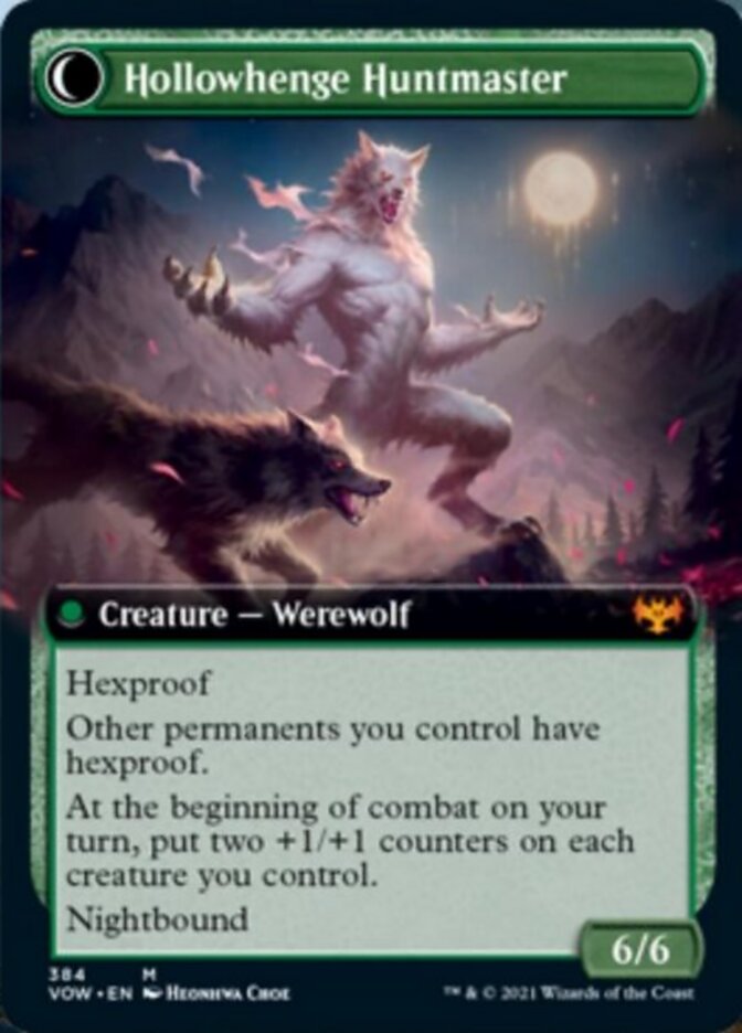 Avabruck Caretaker // Hollowhenge Huntmaster (Extended Art) [Innistrad: Crimson Vow] | Lots Moore NSW