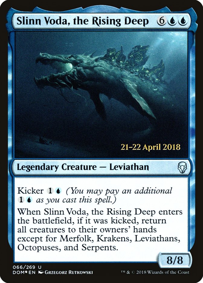 Slinn Voda, the Rising Deep [Dominaria Prerelease Promos] | Lots Moore NSW